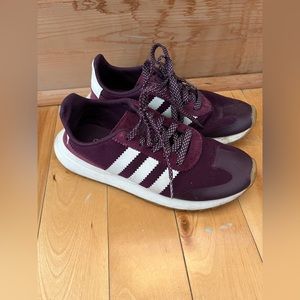 Purple adidas sneakers